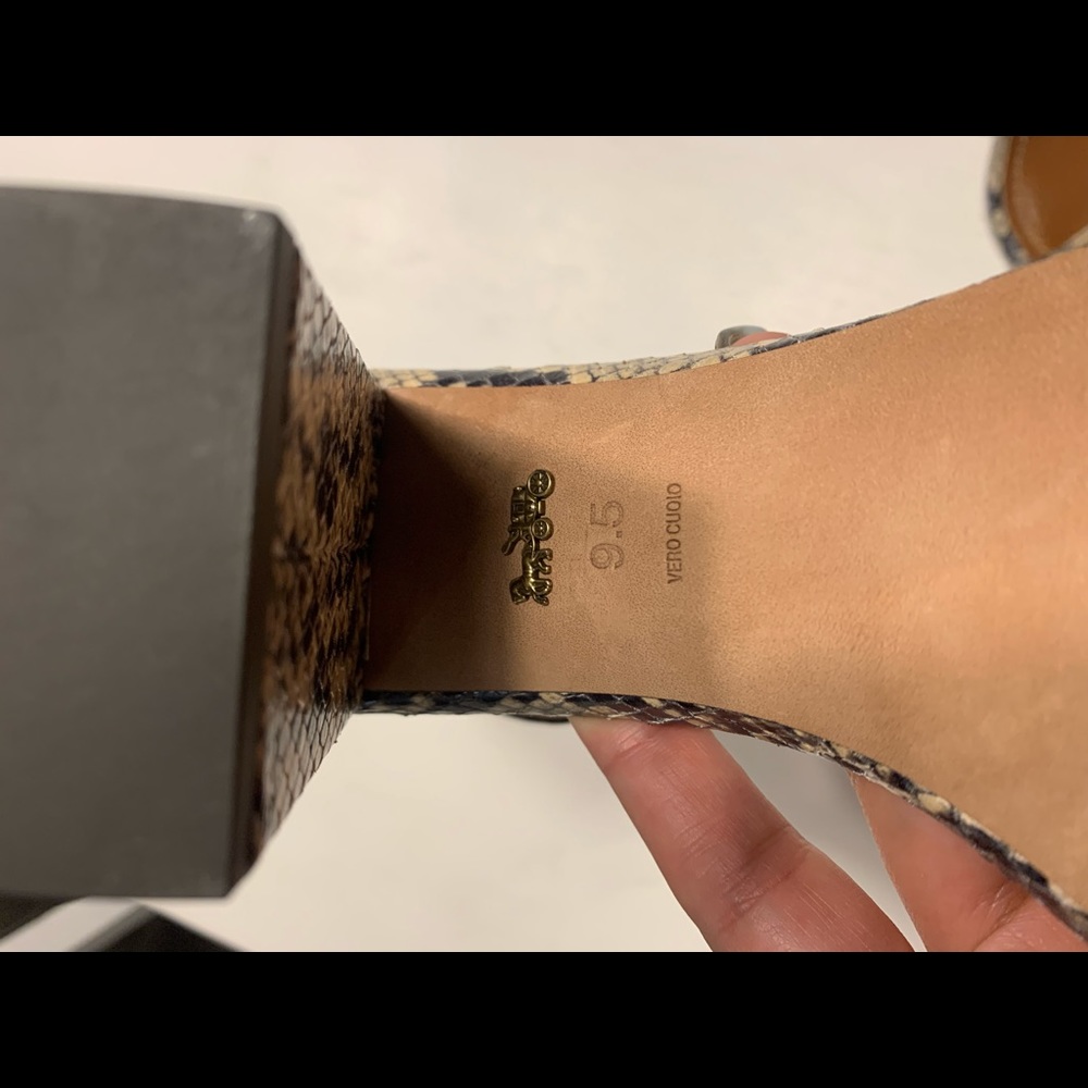 Coach Maya Snakeskin block heels - Picture 7 of 12